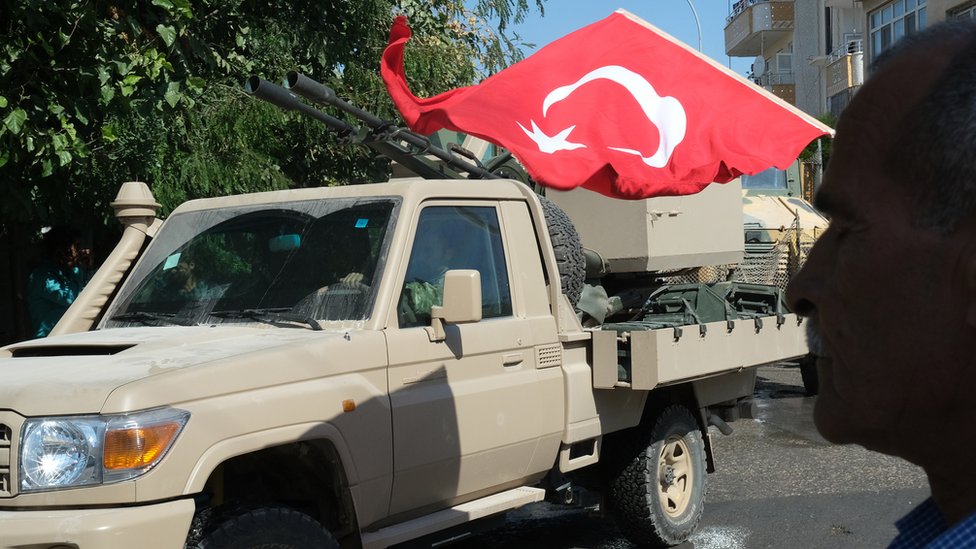 Турецкая военная машина и флаг