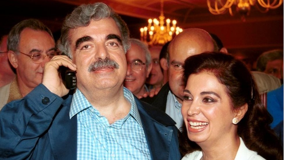 Рафик Харири с женой Назек (сентябрь 2000 г.)