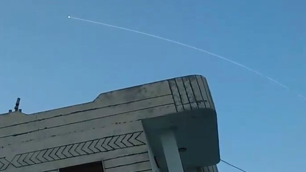 صورة بثتها (سانا) يوم 4 سبتمبر/ أيلول، قائلة إن أنظمة الدفاع الجوي السورية اعترضت عددا من الصواريخ الإسرائيلية