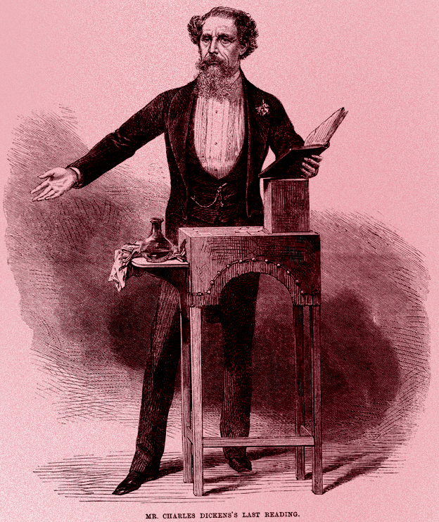 Sus fans acudieron a sus charlas cuando más los necesitaba. Charles Dickens