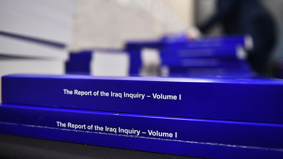 Копии отчета о расследовании в Ираке