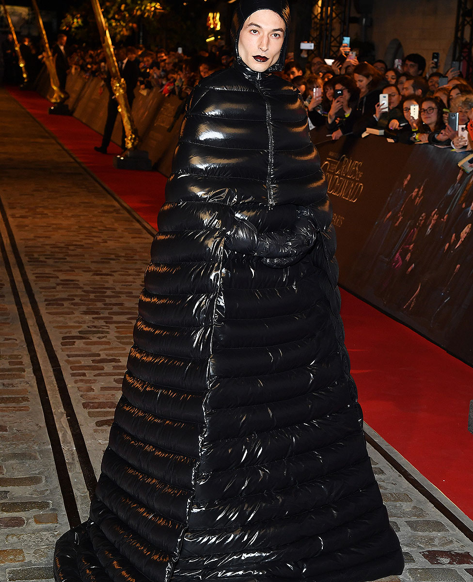 Ezra Miller in Moncler: 'The silhouette 