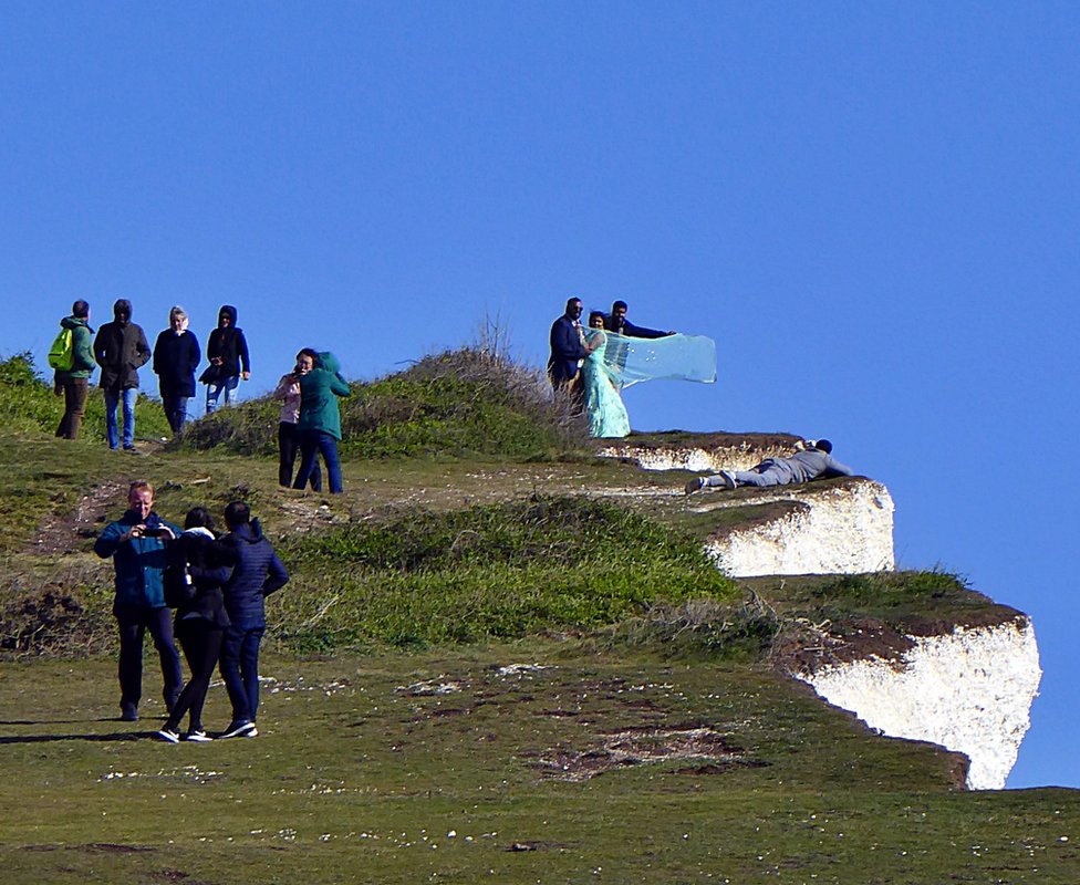 Люди в Birling Gap