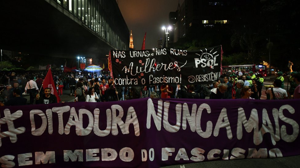 Protesta contra Bolsonaro