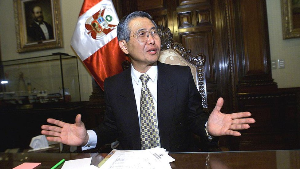 Alberto Fujimori en el año 2000