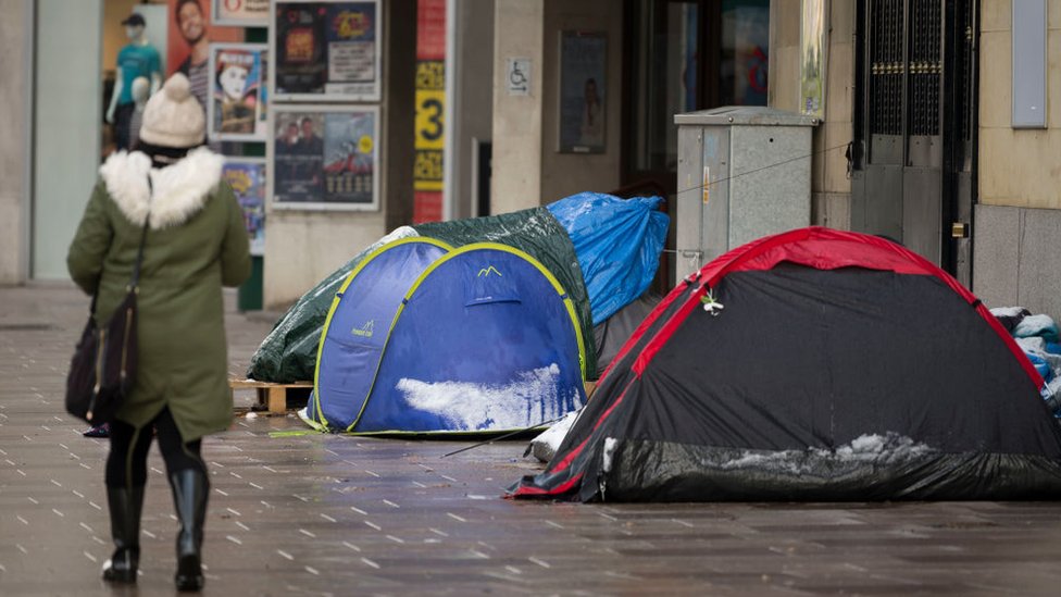 Los sin hogar en Inglaterra