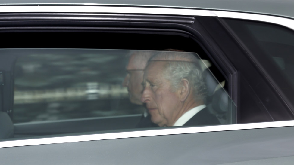 King Charles III leaving Balmoral this morning