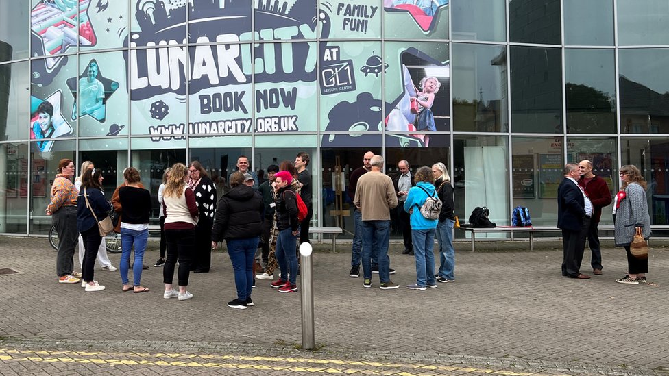 Gloucester protest held over sudden closure of GL1 leisure centre