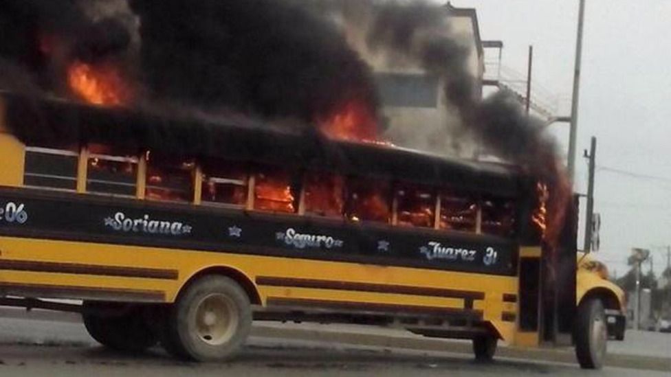 Decenas de comercios y vehículos fueron incendiados por el Cartel del Golfo en Reynosa. Decenas de comercios y vehículos fueron incendiados por el Cartel del Golfo en Reynosa.