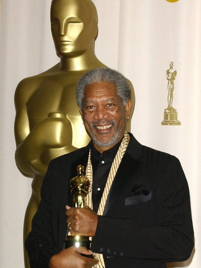 Moragn Freeman con su Oscar