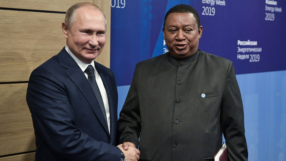 俄國總統普京與穆罕默德•巴爾金多