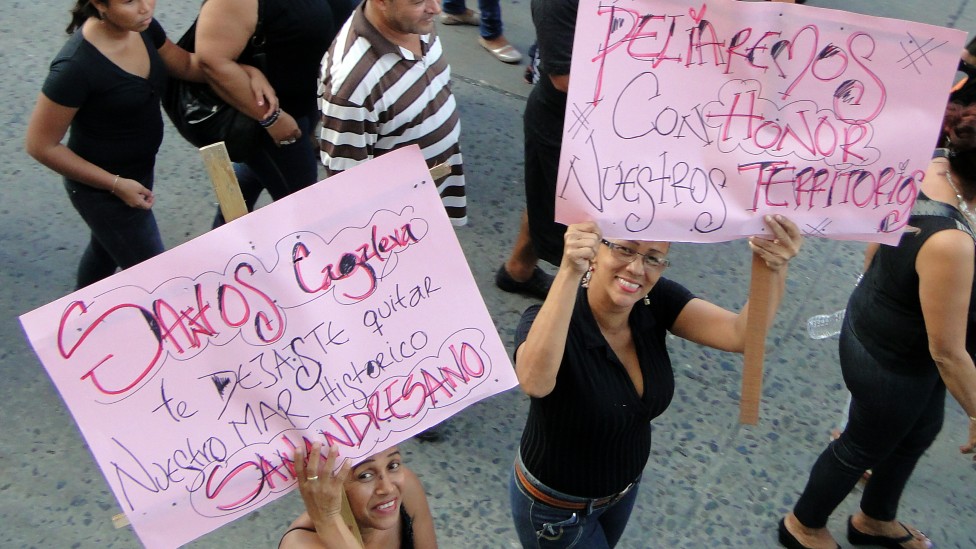 Protestas en San Andres