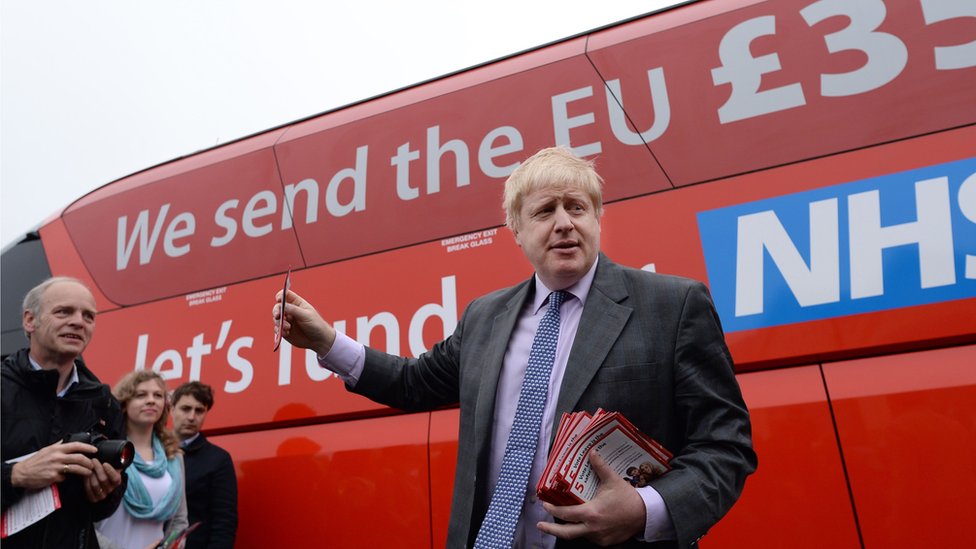 Boris durante la campaña del referendo