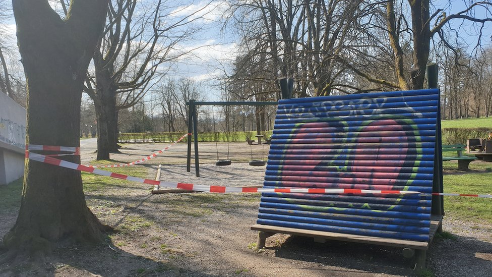Ljubljana'daki bu parkta salgının ardından kimseye rastlamak mümkün değil