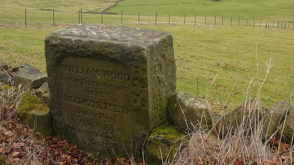 Камень убийства в память о Уильяме Вуде