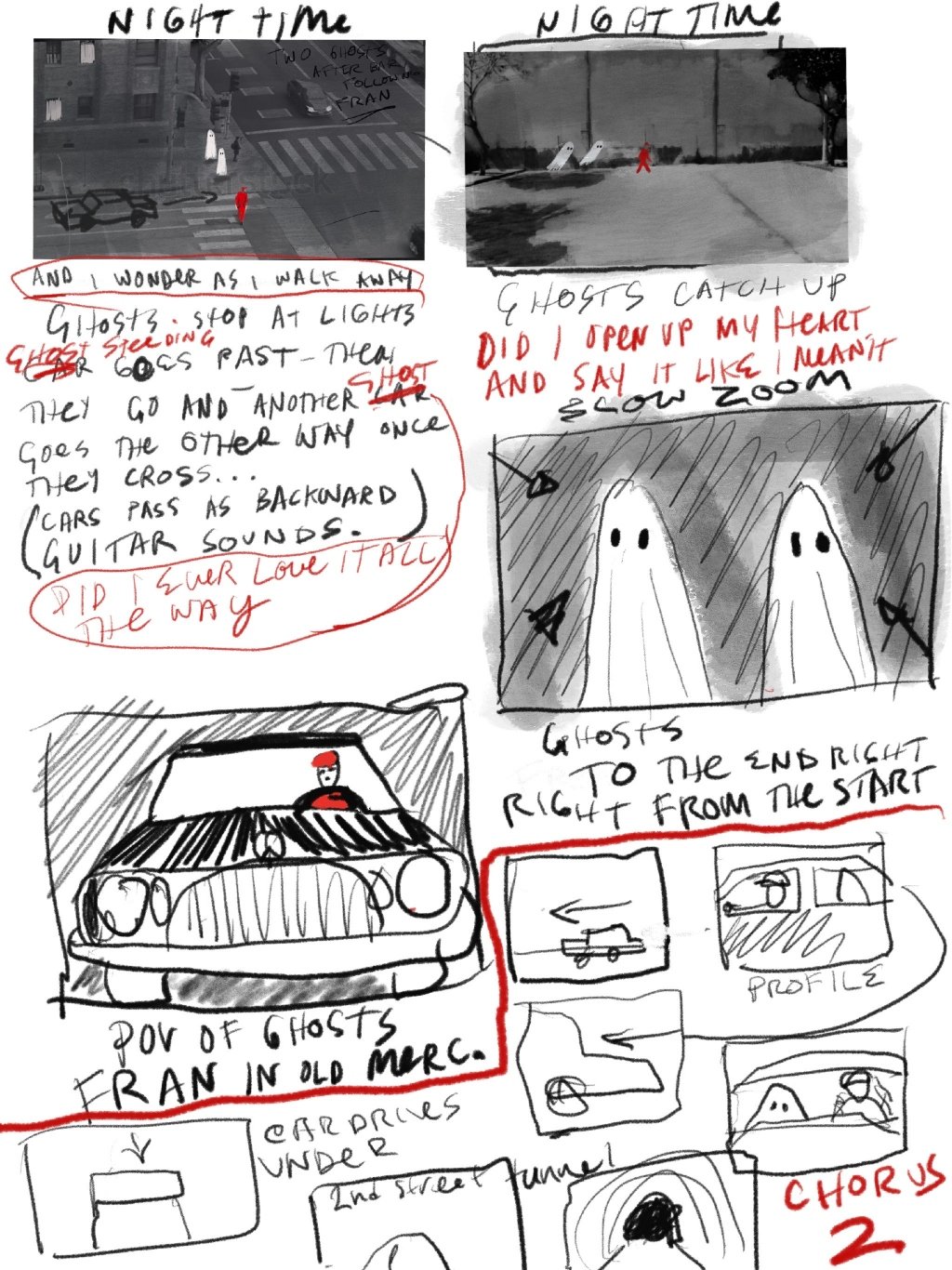 Раскадровка для A Ghost