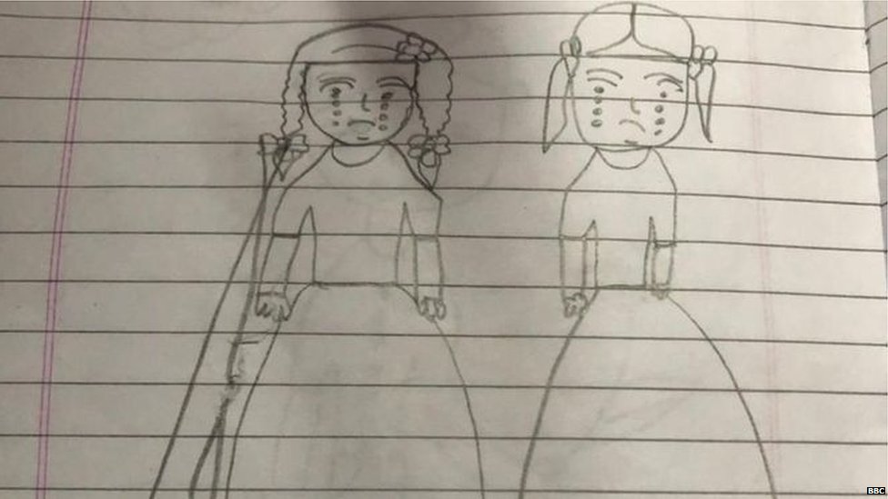 ਦੋ ਰੋਦੀਂ ਹੋਈਆਂ ਕੁੜੀਆਂ ਦਾ ਚਿੱਤਰ