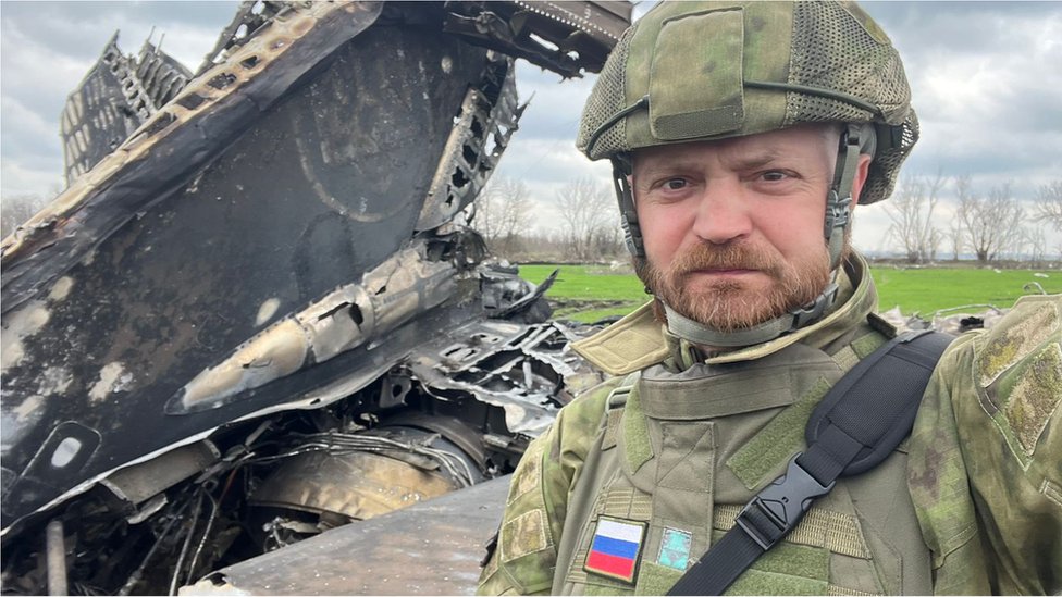Pro-war blogger Alexander Kots in Ukraine