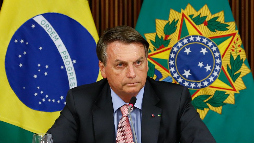 Bolsonaro em reunião ministerial