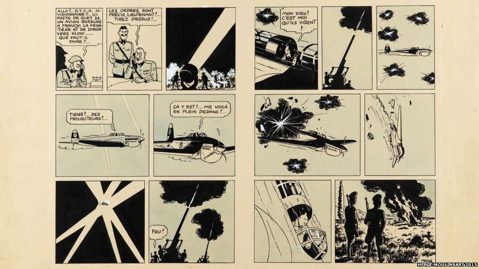 Комикс о Тинтине известного бельгийского карикатуриста Херге