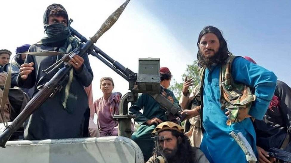 Talibanes en Kabul