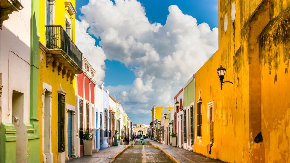 Una calle de Campeche