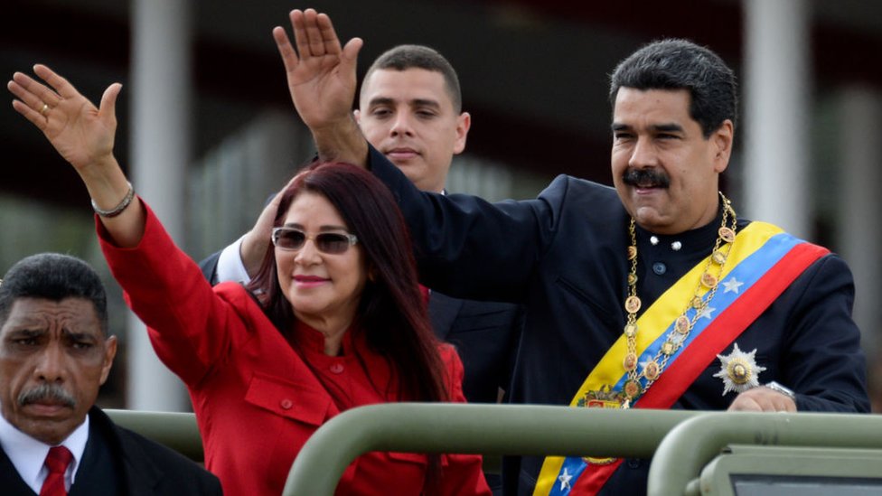 Cilia Flores y Nicolás Maduro.