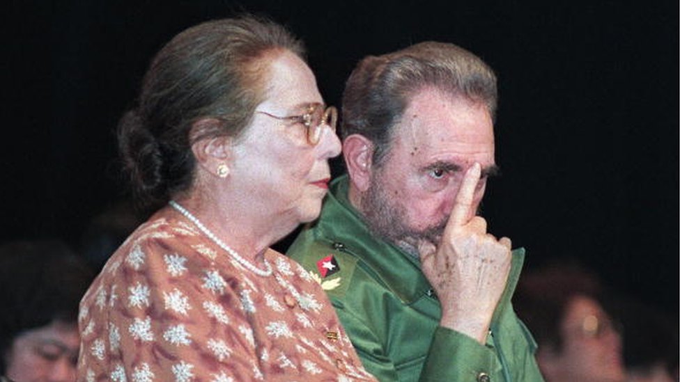 Vilma Espín y Fidel Castro
