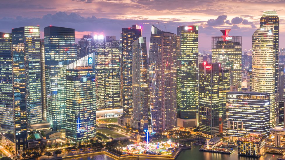 Edificios de Singapur.