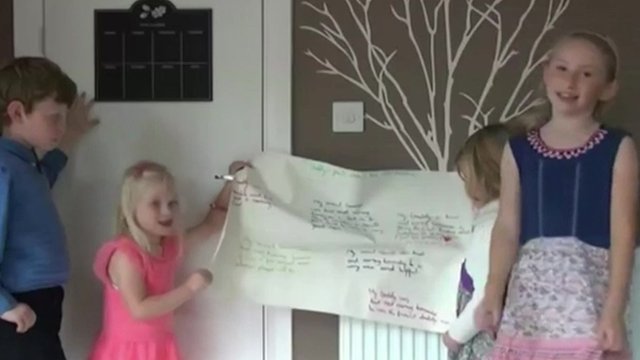 PC Phillips' children and other family members made a video tribute to him