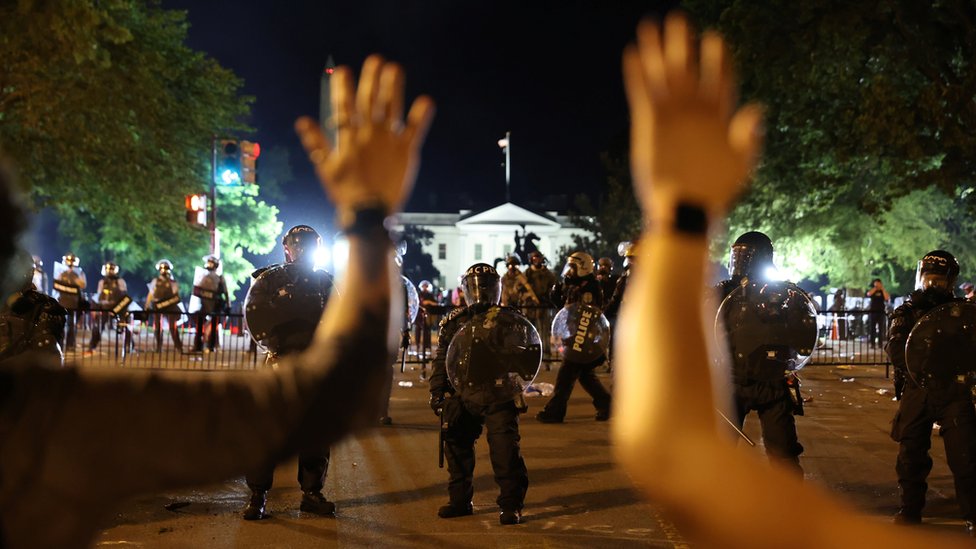 George Floyd death: Violence in Washington DC as protests continue