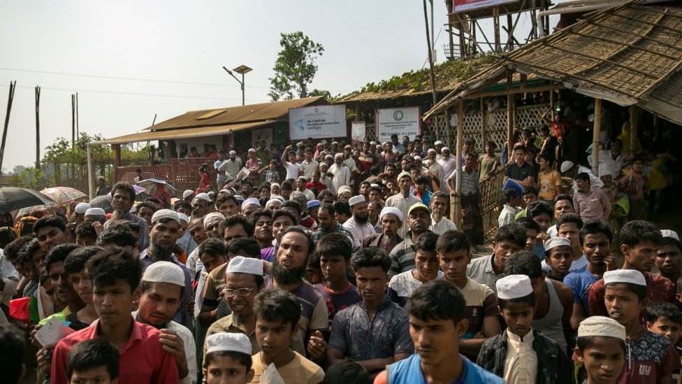 Беженцы рохинджа в лагере Кокс-Базар