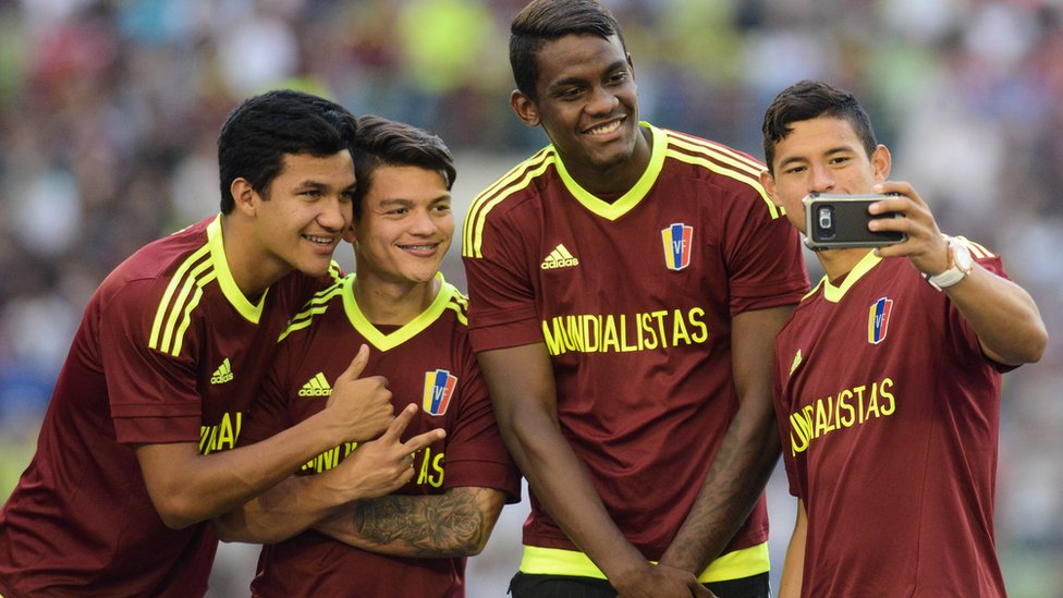 Para los jugadores fue un momento que será difícil de olvidar. Jugadores venezolanos