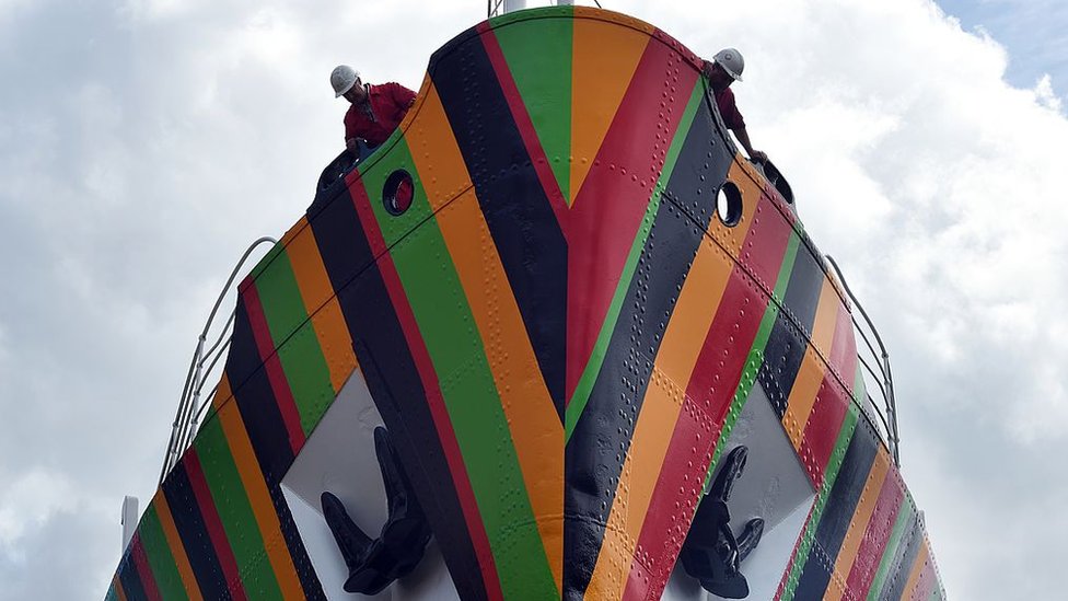Instalación de Carlos cruz-Diez