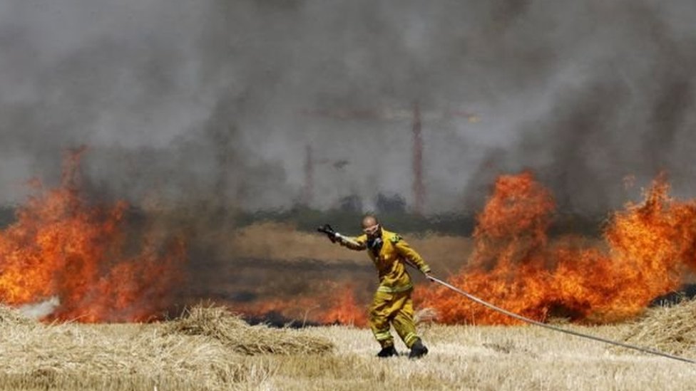  Israel menyatakan serangan pembakaran menyebabkan lebih 750 kebakaran sejak bulan April. 