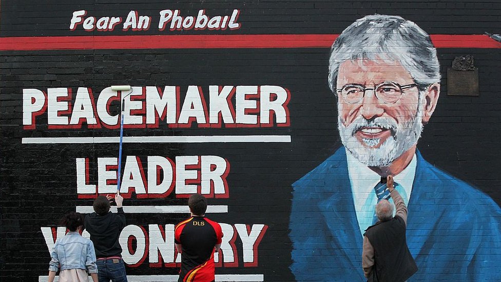 Mural en homenaje a Gerry Adams