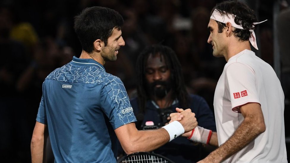 Novak Djokovic y Roger Federer
