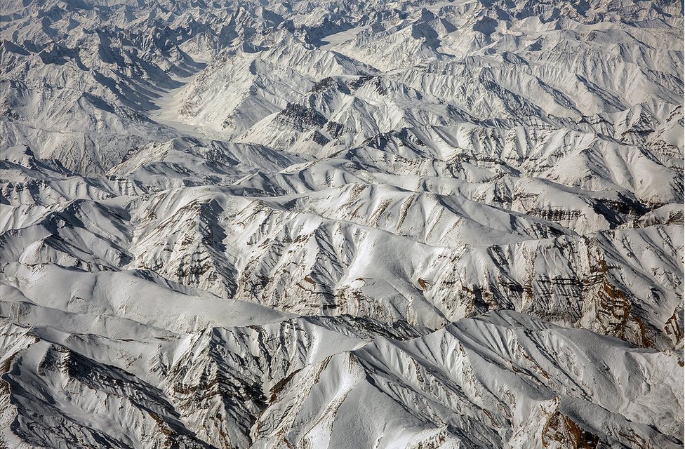 Вид на горы в Ладакхском хребте
