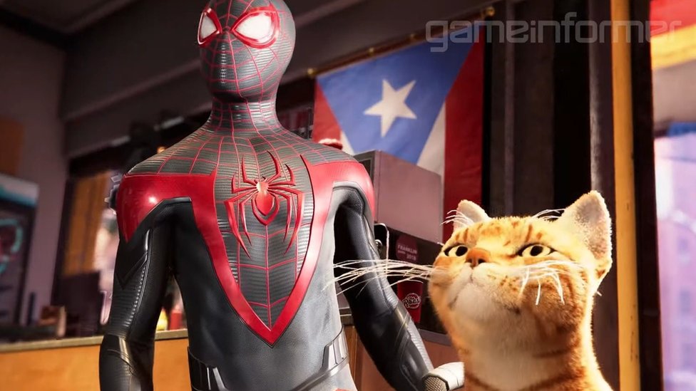Spider-Man: Mile Morales has new sidekick, Spider-cat?! - BBC Newsround