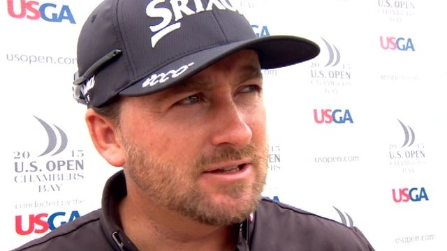 Graeme McDowell is nine behind the leaders at the US Open