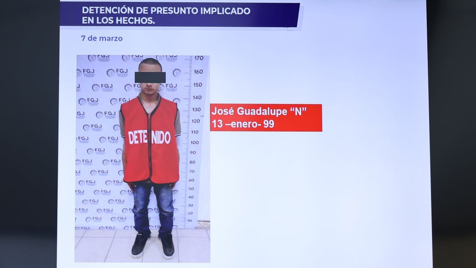 Foto entregada por la Fiscalía de uno de los sospechosos del secuestro de 4 estadounidenses en Matamoros, Tamaulipas