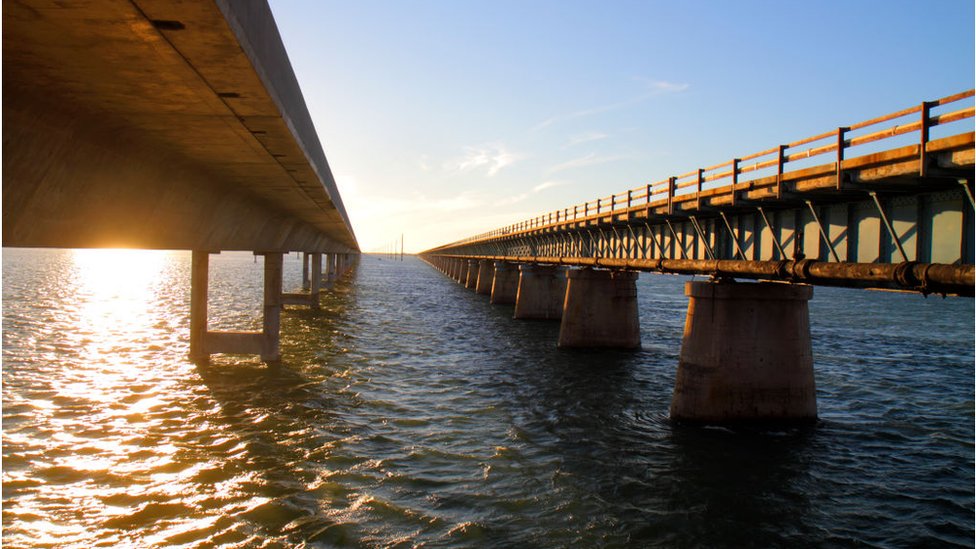 El recorrido desde Miami hasta Key West tiene 42 puentes.
