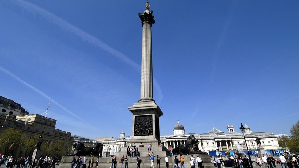 倫敦特拉法加廣場的納爾遜雕像