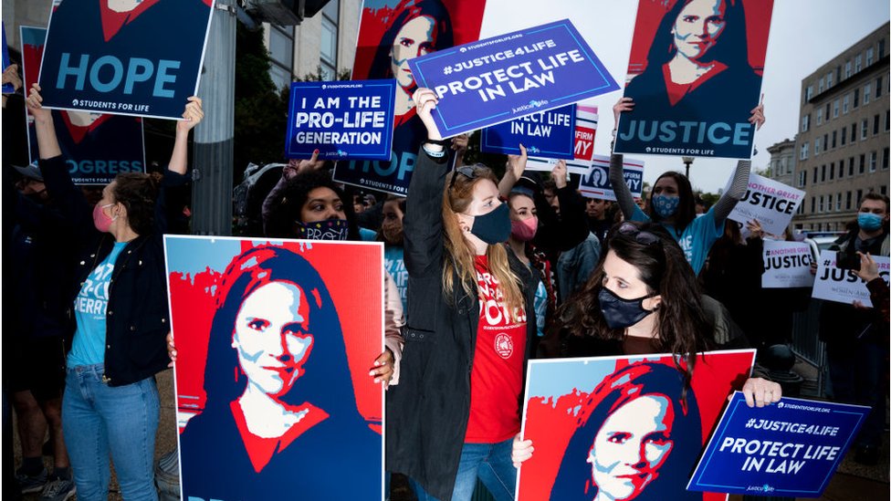 Amy Coney Barrett The Supreme Court Nominee On Abortion Healthcare And Her Faith Bbc News