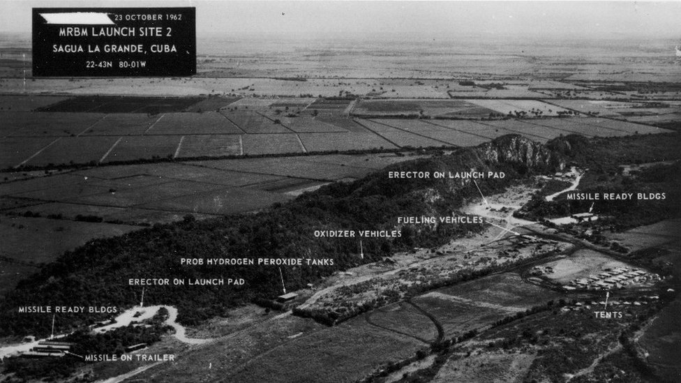 Fotografia de baixa altitude da missão liderada pelo capitão William Eckner em 23 de outubro de 1962.