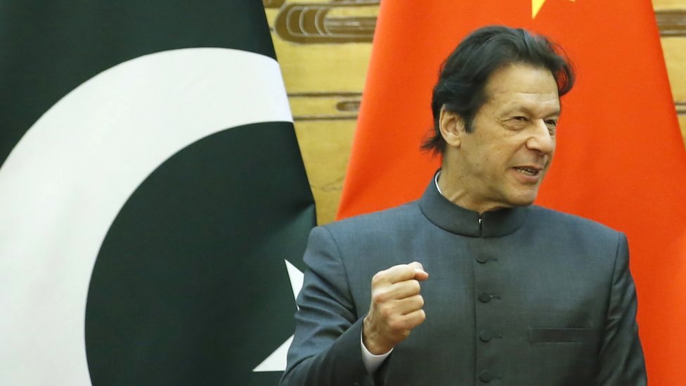 Pakistan's Imran Khan caught in 'begging' broadcast error in China