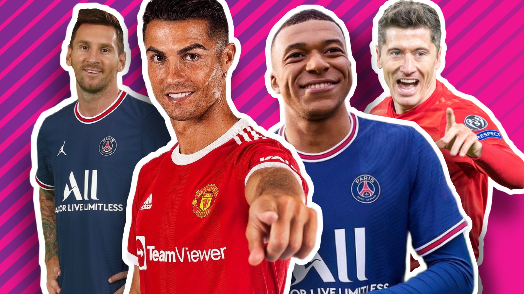 The stars of FIFA 22: Messi, Lewandowski, Ronaldo, Mbappe