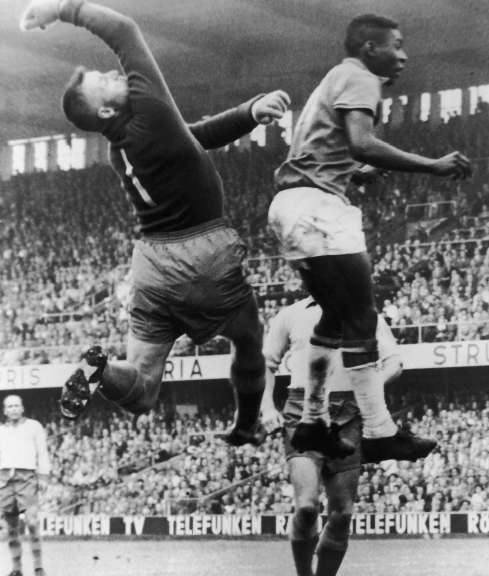 Pele in the 1958 World Cup final