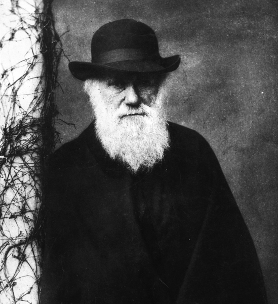 Foto de Charles Darwin a los 72 años.