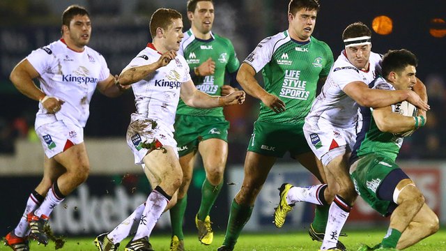 Ulster Rugby in Pro12 action against Connacht at the Sportsground in Galway